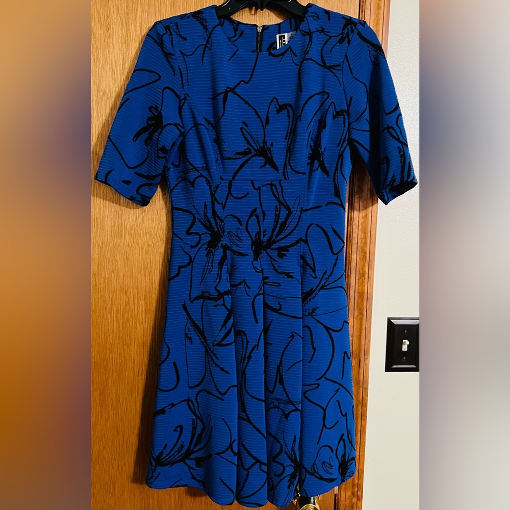 Julian Taylor blue floral dress